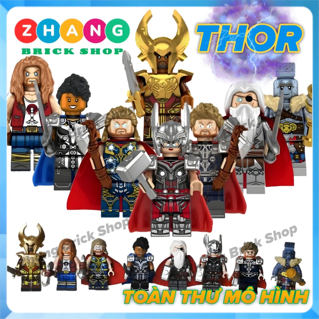 โมเดลตัวละคร Thor Jane Foster Valkyrie Korg Heimdall ของขวัญวันเกิด Kopf KF6161 Zhang Brick Shop