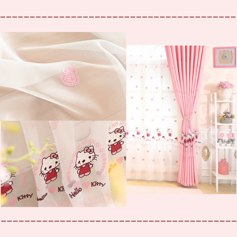 ผ้าม่านตีนตุ๊กแกสองชั้น ป้องกันรังสียูวี (มีสีขาวและชมพู) รูปที่ 5
