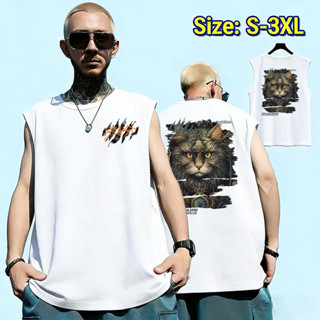 Sea.Tee [COD]เสื้อแขนกุด oversize หลวม แนวสตรีท vest top 'BE…