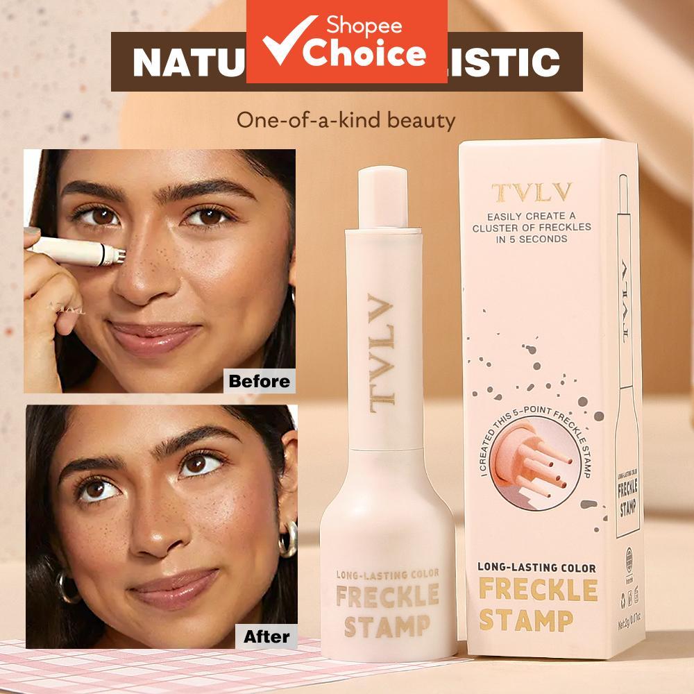 แสตมป์จุดฝ้าเทียม - ลายจุดฝ้ากันน้ําธรรมชาติ, ใช้งานง่ายสําหรับผู้เริ่มต้น, เครื่องมือเครื่องสําอางกันเลอะและติดทนนาน