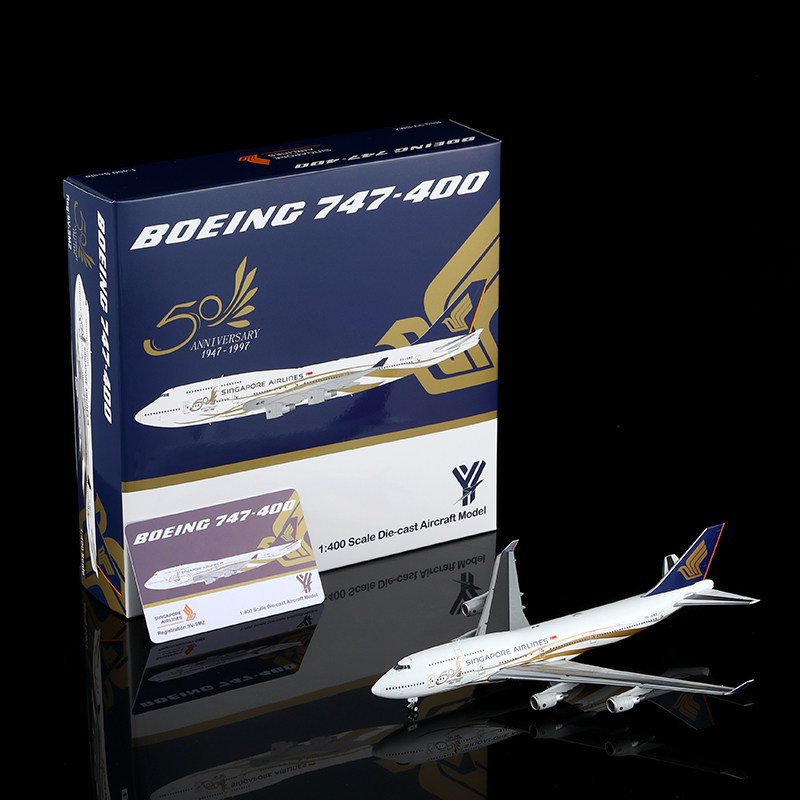 YY Wings 1/400 Singapore Airlines B747-400 9V-SMZ Alloy Airliner รุ่น
