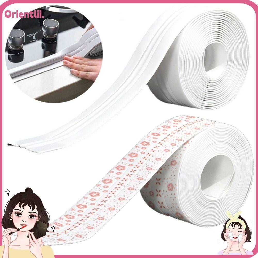 เทปกาว ORIENTTK, Self กาว Double Line Kitchen Sealant Strip, Professional สีสันห้องน้ํา Tub Counter 