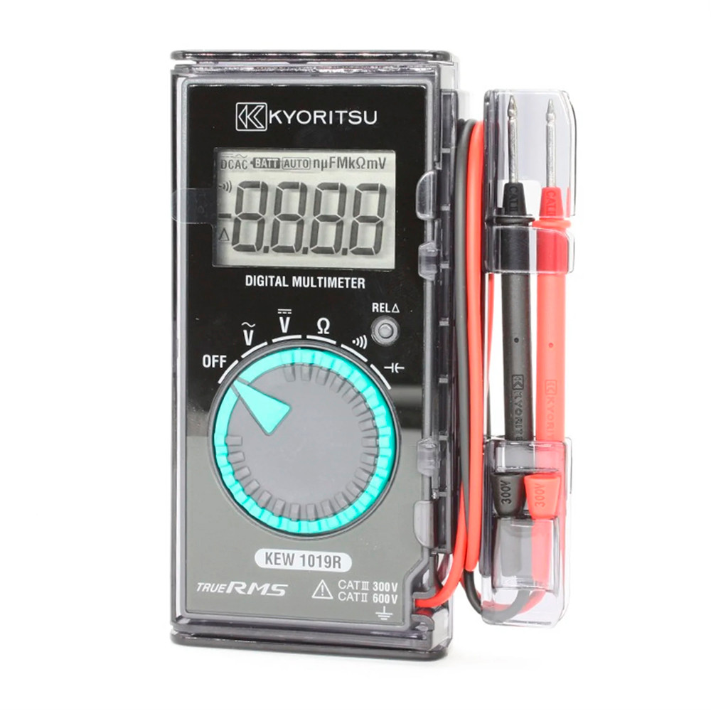 ในสต็อก Kyoritsu 1019R มัลติมิเตอร์แบบดิจิตอลพร้อมการวัด True RMS เครื่องวัดแรงดันไฟฟ้า AC/DC เครื่อ