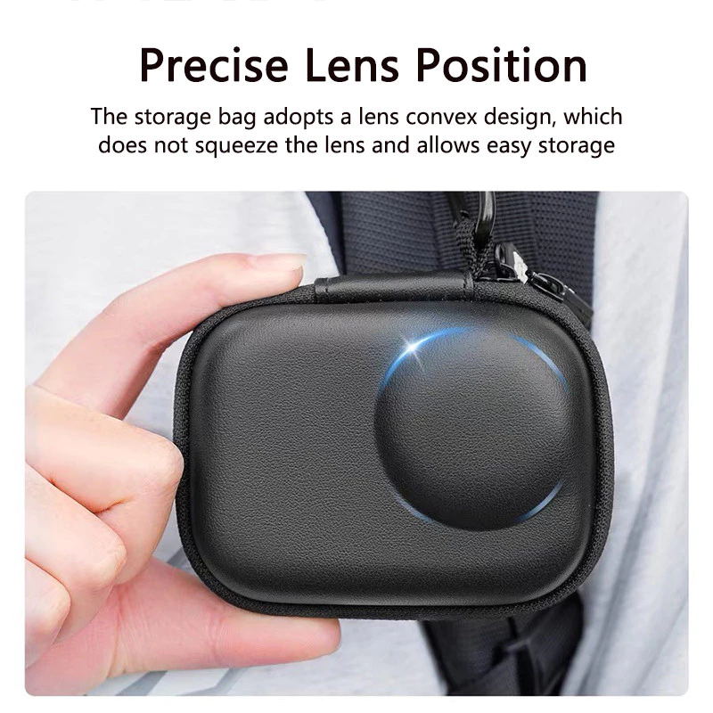 กรณีเก็บข้อมูลสำหรับ Insta360 Go Ultra Travel Carry Bag ปกป้องกันร่างกายกรณีจัดงานแบบพกพาพร้อมคาราบินสำหรับ GO-Ultra thumbnail 5