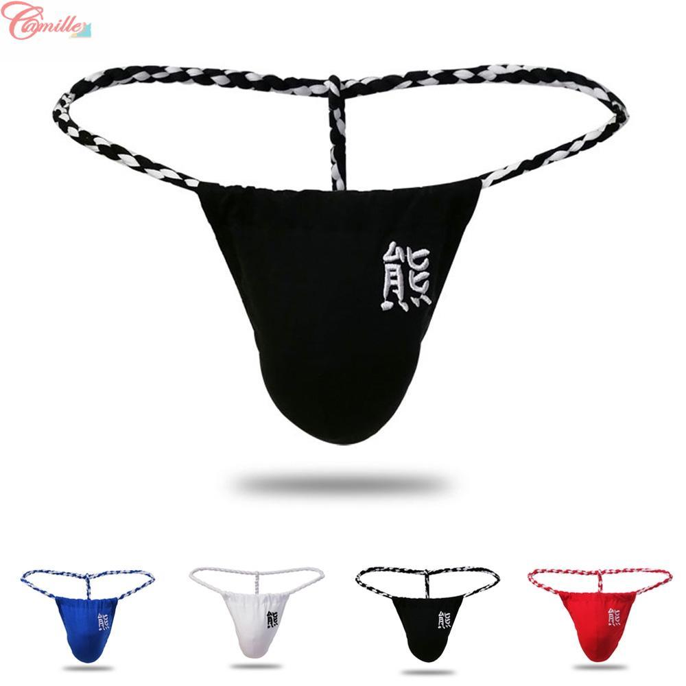 ชุดบิกินี่ชายแบบสายเดี่ยวหลังตัว T สไตล์ G String ขนาด M – 2XL ทำจากกระดาษเชือกทอง ราคา ถูกที่สุด ดีลบีเคเค แกลเลอรีภาพที่ 4