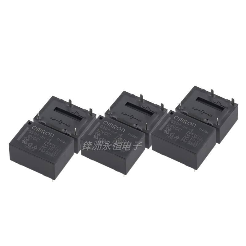 G5CA-1A-E-12VDC 5V รีเลย์ 4 Pins 10A หนึ่งชุดปกติเปิด G5CA-1A-E-24VDC 12V 24V