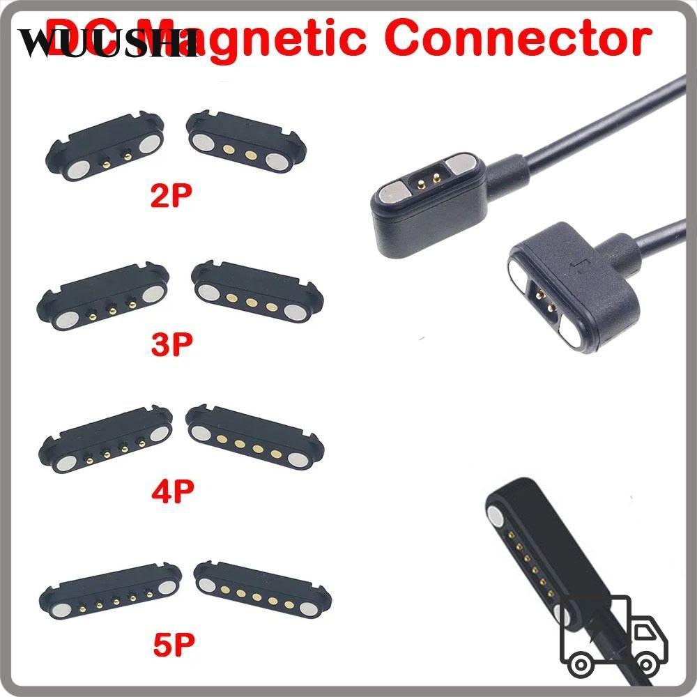 WUSHI Pogopin Magnetic Connector, 2Pin 3Pin 4Pin 5Pin High Current DC แม่เหล็ก Pogo Pin Connector, 2