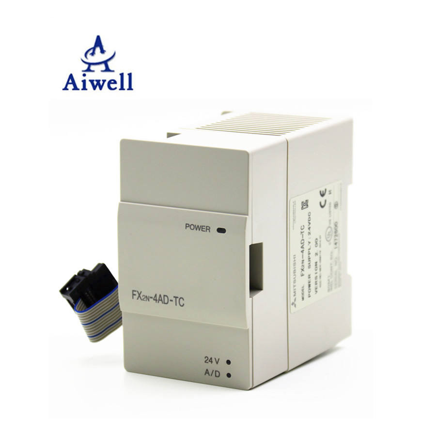 100% ใหม่ Mitsubishi Industrial Programmable Controller Mini PLC FX2N 4AD TC Board FX2N-4AD-TC&-*&