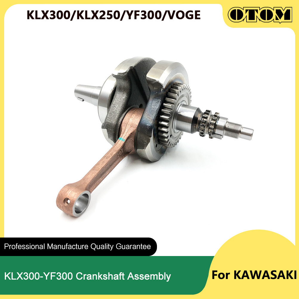 OM  เพลาข้อเหวี่ยงสำหรับรถจักรยานยนต์ YF300 KLX300สำหรับ Kawasaki KLX250 Loncin CR6 voge 300CR6 300R