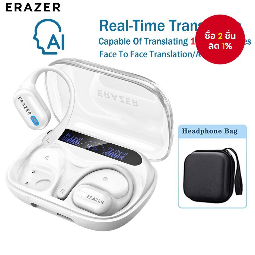 Erazer XP18 หูฟัง OWS หูฟังไร้สายบลูทูธขนาดใหญ่ความจุจอแสดงผล LED AI แปลสแตนด์บายยาวเปิดหู ENC ชุดหู