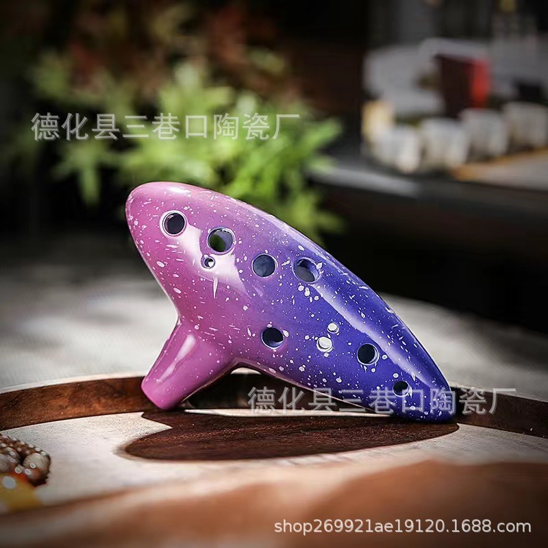 12-Hole Alto C-Key Ocarina เครื่องดนตรีการค้าต่างประเทศ Ocarina C-Key Zelda Legendary Time ขลุ่ย Mul