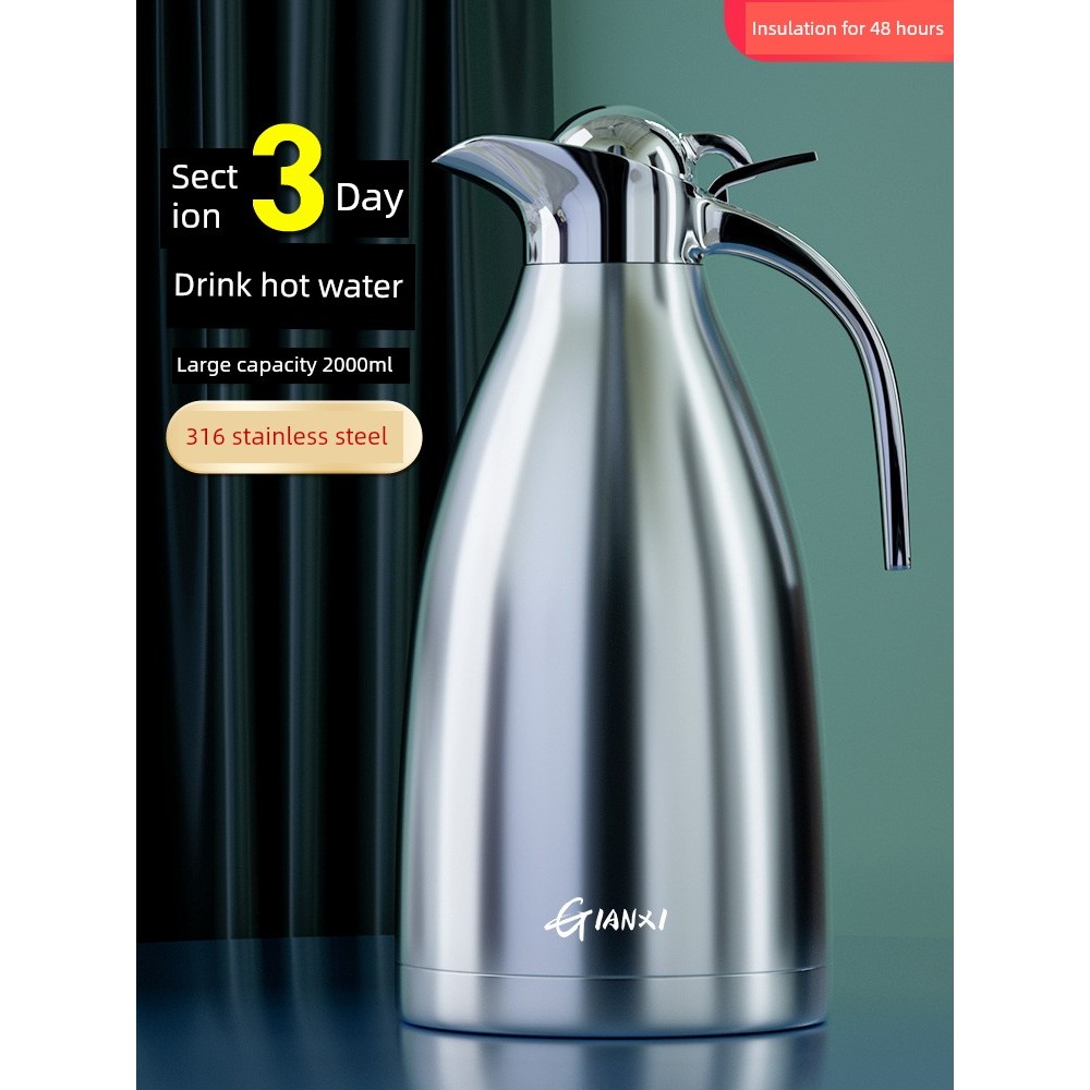 ขวดน้ํา 1 ลิตร กระบอกน้ำ 2 ลิตร กระติกน้ําร้อนสําหรับหอพักสแตนเลส 316 ที่ใช้ในครัวเรือน