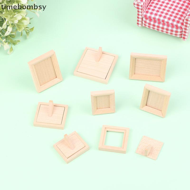 (เวลา) 1 ชุด 1:12 Dollhouse Miniature กรอบรูปฝาหลังจําลองเฟอร์นิเจอร์รุ่น Living Scene Decor ของเล่นตุ๊กตาเครื่องใช้ในบ้าน (TH)
