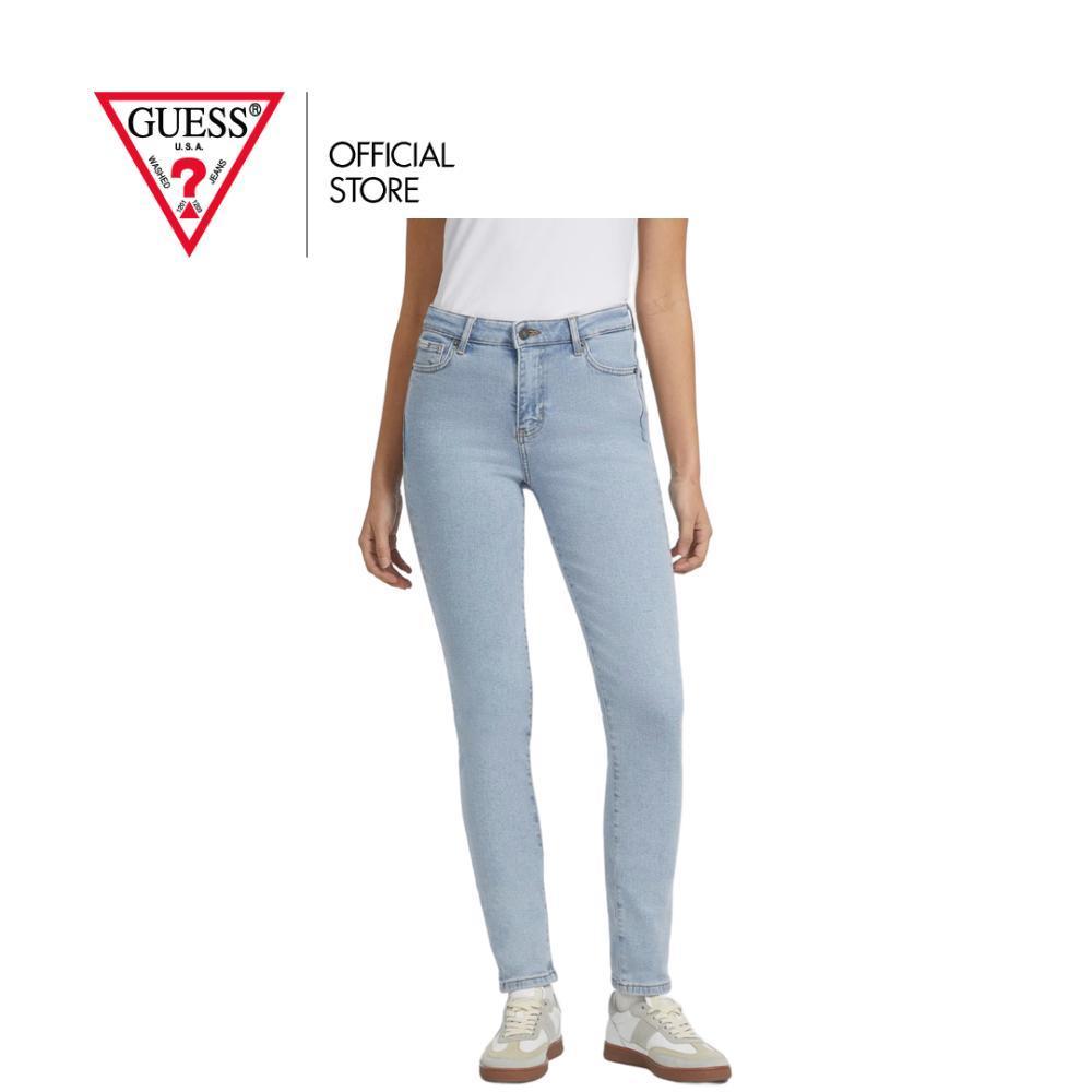 Guess กางเกงยีนส์ผู้หญิง High-Rise Skinny Jeans รุ่น W4YA92D5CB3 สียีนส์