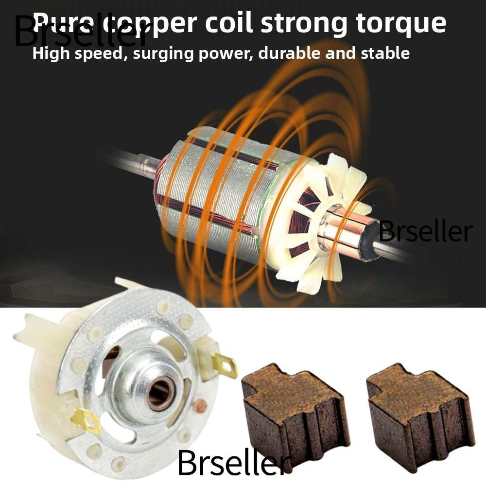 BRSELLER ที่ใส่แปรงคาร์บอน, อุปกรณ์เสริม มอเตอร์ไฟฟ้าลิเธียมพลาสติก, 2 รูปแบบ RS775 12-25V สว่านชาร์