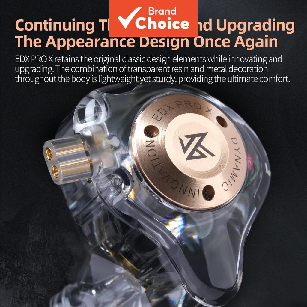 หูฟัง KZ EDX Pro X ไดร์เวอร์แบบไดนามิก สเตอริโอไฮไฟ แบบมีสาย