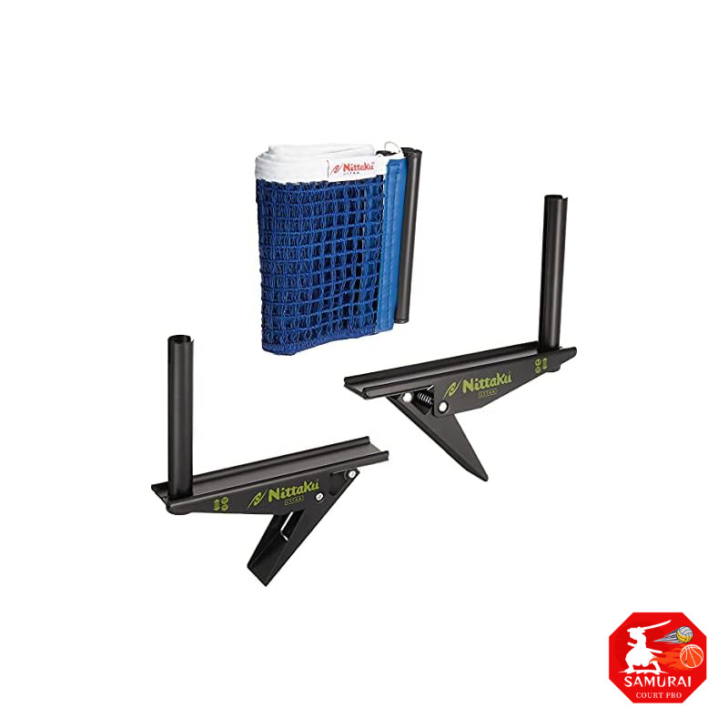 Nittaku Table Tennis Adjustable Support & Net Set NT-3407 Blue/Black
