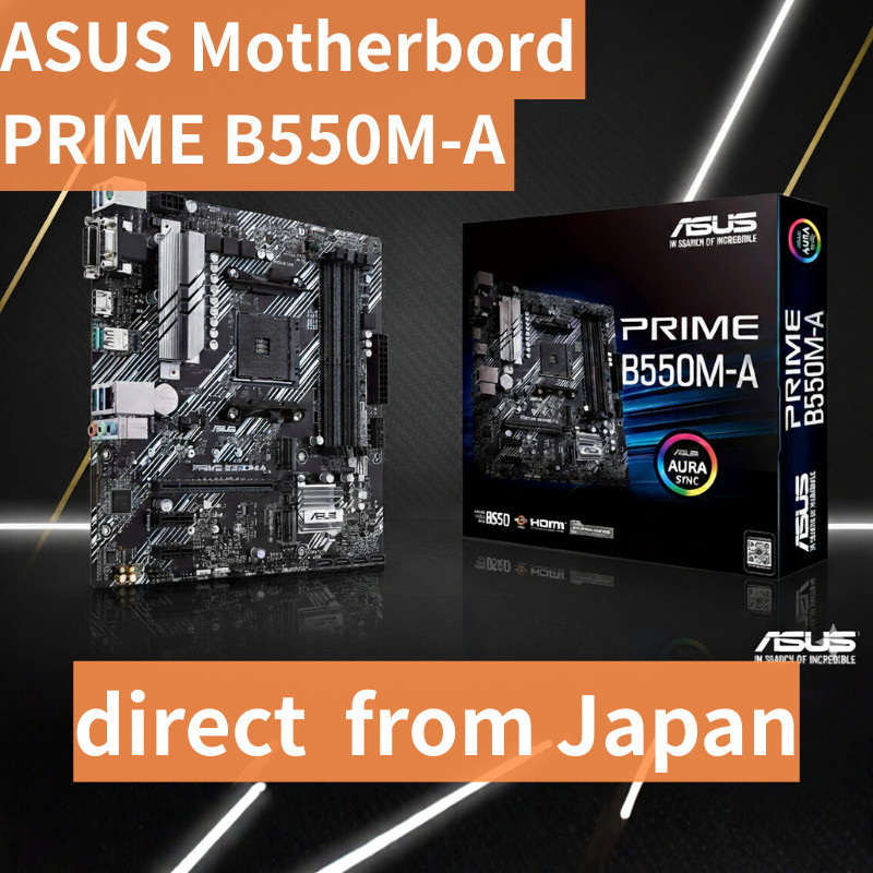 ASUS PRIME B550M-A Motherboard AM4 AMD B550 Ryzen 5000 Ready MicroATX PCIe 4.0 Dual M.2 DDR4 Mainboa