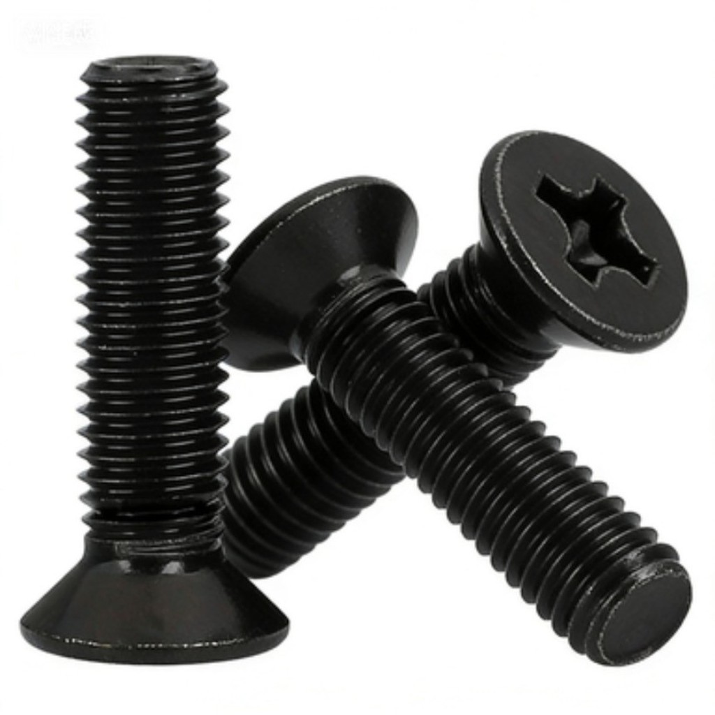 ((-Tie Black Phillips Flat Head Screws, Electronic Small Screws M2.0/M2.5M/2.6/M3/M3.5/M4
