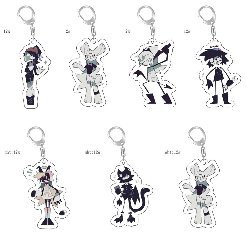 Fundamental Paper Education FPE mica พวงกุญแจอะคริลิคพิมพ์การ์ตูนอะนิเมะน่ารัก อุปกรณ์เสริมกระเป๋าถื