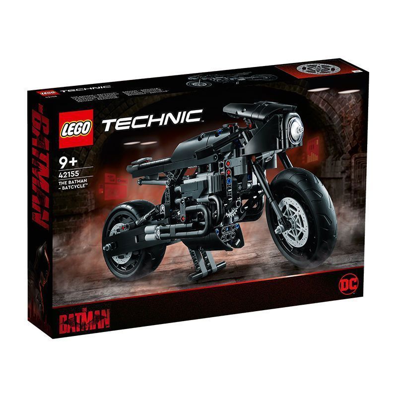 [] Lego 42155 Batman-BATCYCLE Motorcycle Technology Series Machinery Set Assembled Building Block To