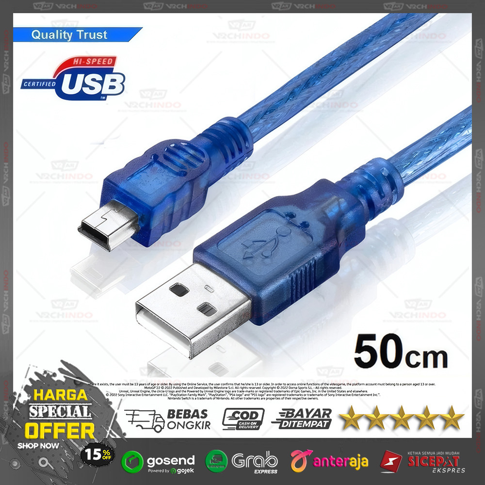 USB 2.0 A Male to 5 Pin Cable 50CM / 0.5M Short 5 Pin Data Cable คุณภาพสูงพรีเมี่ยม