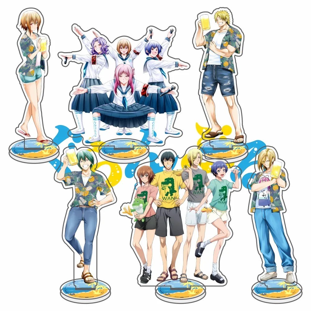 Standee อะนิเมะ Grand Blue Dreaming micha รุ่น Kotegawa Chisa Iori Kitahara โต๊ะเรียนตกแต่งอะนิเมะมั