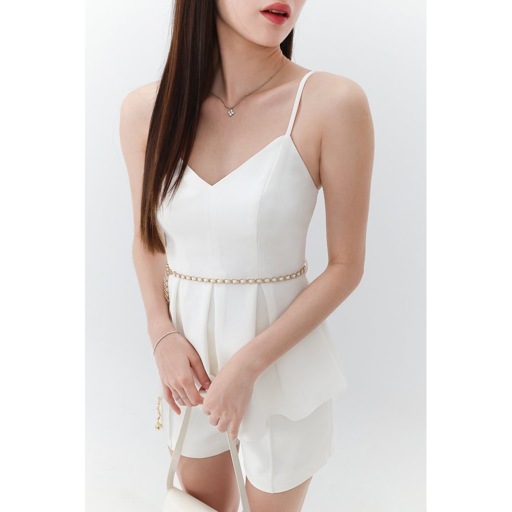 เสื้อ Coco Co-ord Peplum สีขาว