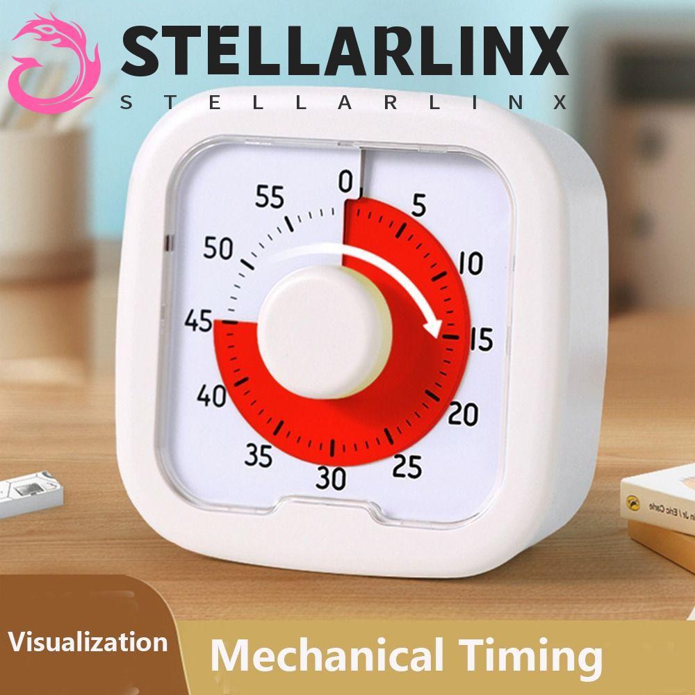 STELLARLINX Visual Timer, 60-Minute พร้อมขาตั้งจับเวลานับถอยหลัง,MultiFunctional Self-discipline Loud Time Management ห้องครัวทําอาหารจับเวลาห้องอ่านหนังสือ ราคา ถูกที่สุด ดีลบีเคเค รูปภาพหลัก