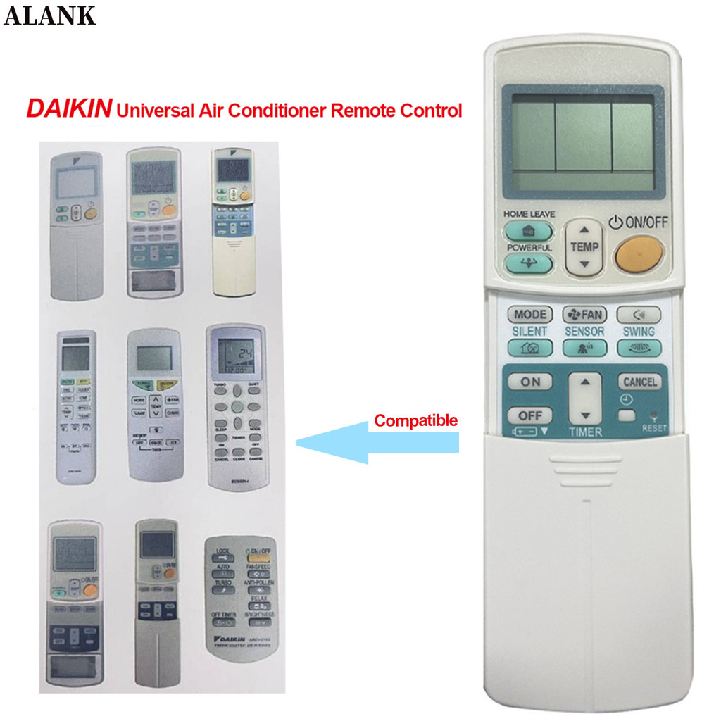 รีโมท ALANK รีโมทเครื่องปรับอากาศ DAIKIN (ใช้ได้กับ DAIKIN ทุกรุ่น) รีโมทสากล