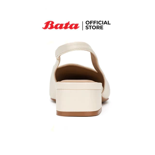 Bata บาจา รองเท้าส้นสูงรัดส้น แบบสวม สูง 2 นิ้ว สำหรับผู้หญิง รุ่น MEMPHIS สีดำ 6316302 สีเงิน 6311302 สีเบจ 6318302