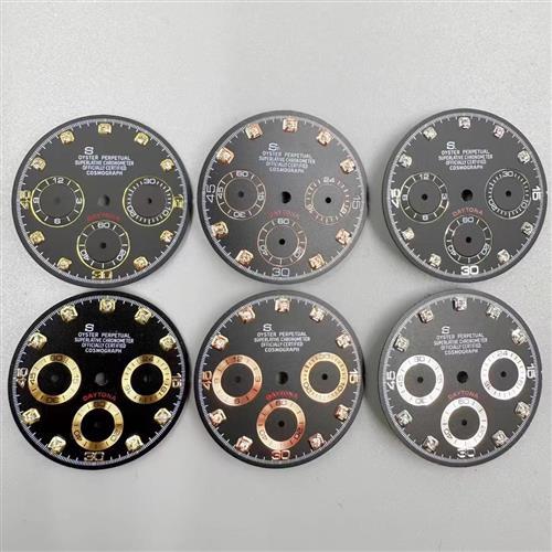 ใหม่นาฬิกาอุปกรณ์เสริม Dial เหมาะสําหรับ vk63 นาฬิกาอุปกรณ์เสริม 29.5MM Diamond Dial