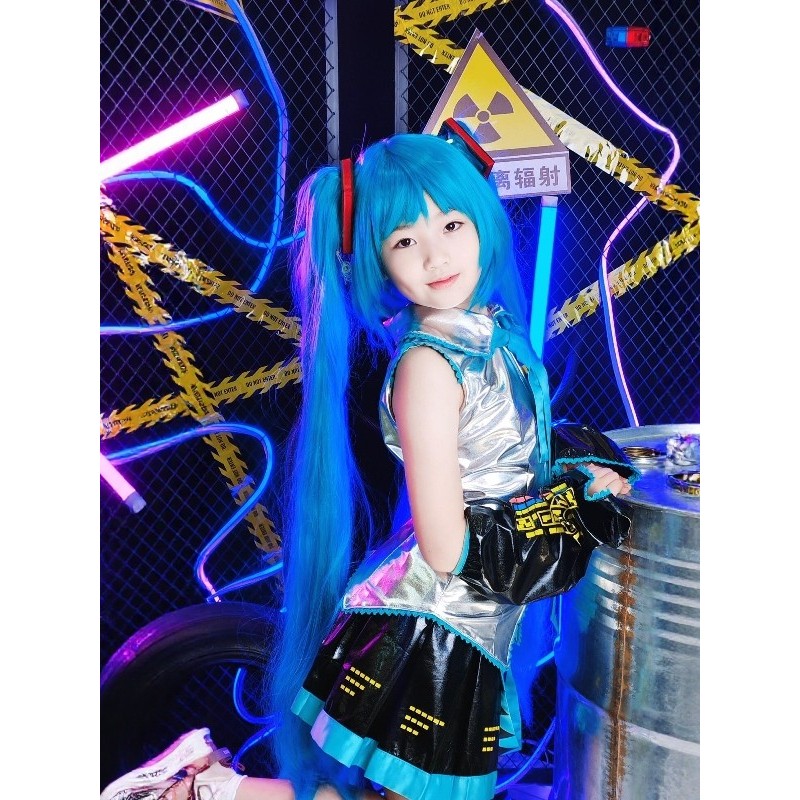 Hatsune Miku cos เสื้อผ้าเด็ก Hatsune Miku cos เสื้อผ้าเด็ก