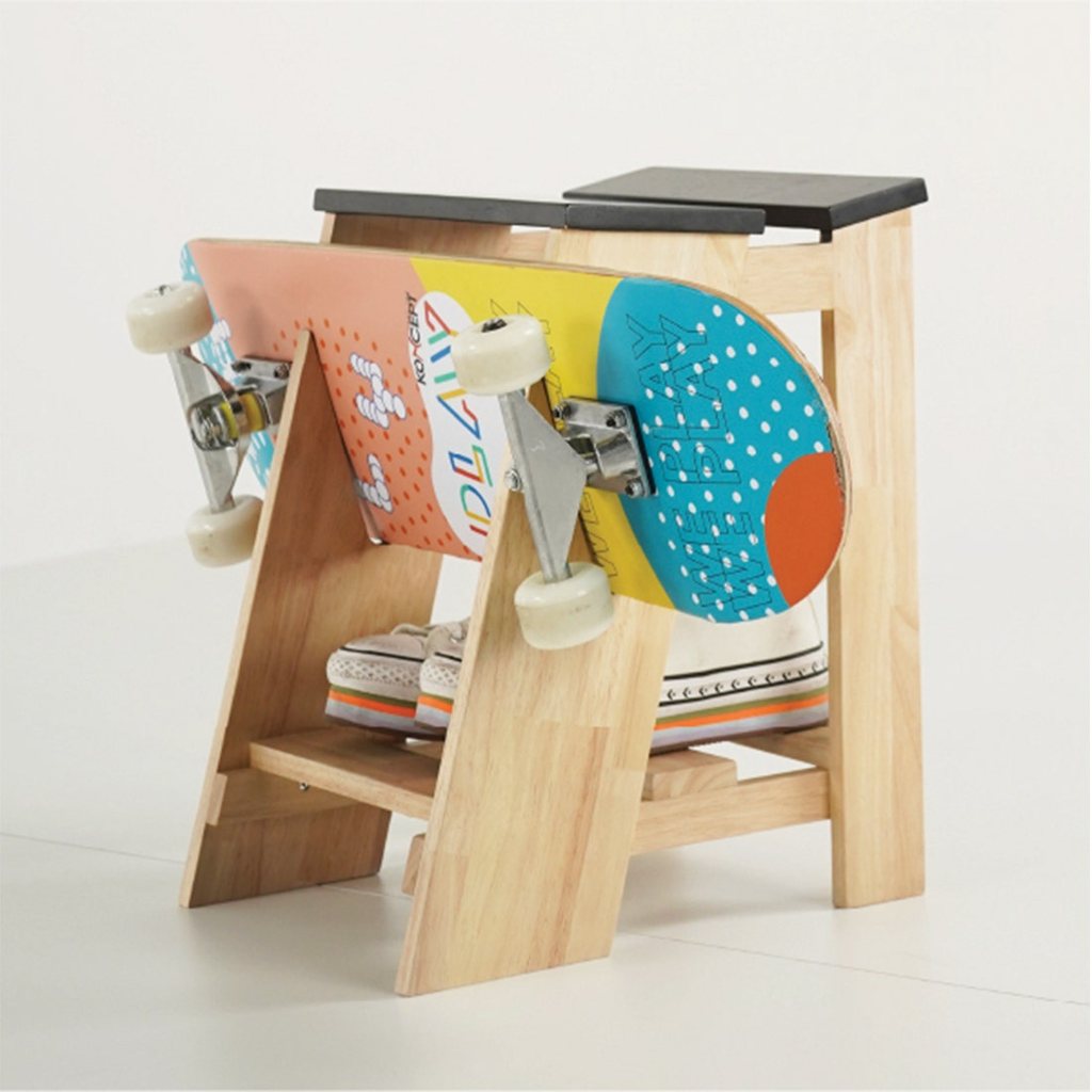 Koncept Furniture ชั้นวาง Surf Skate & Skate Board KC-PLAY รุ่น SURFIE (32x36x44 ซม.) แบรนด์ KONCEPT FURNITURE