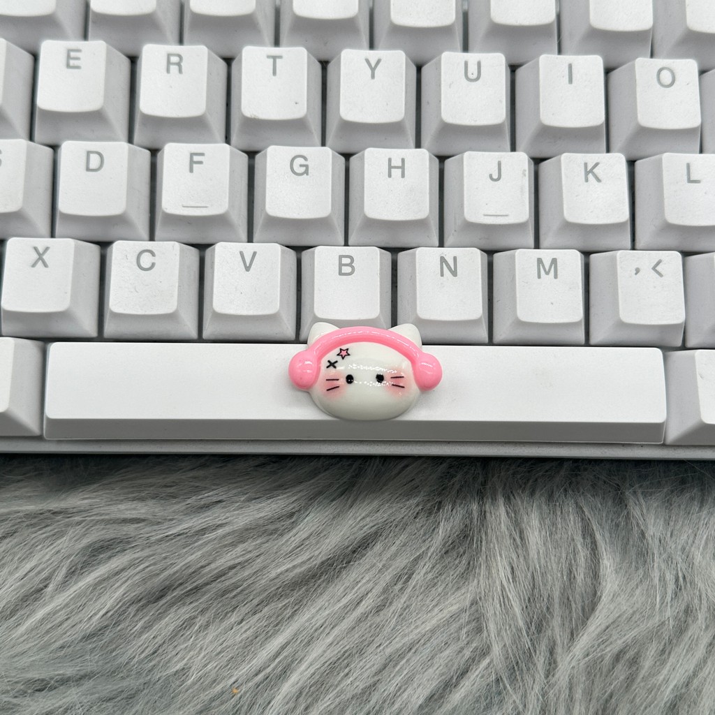 DIY สาวน้อยน่ารัก Keycap 6.25u Spacebar Keycap คีย์บอร์ดแบบกลไกวันเกิด Keycap ของขวัญข้อเสนอ ราคา ถูกที่สุด ดีลบีเคเค แกลเลอรีภาพที่ 6