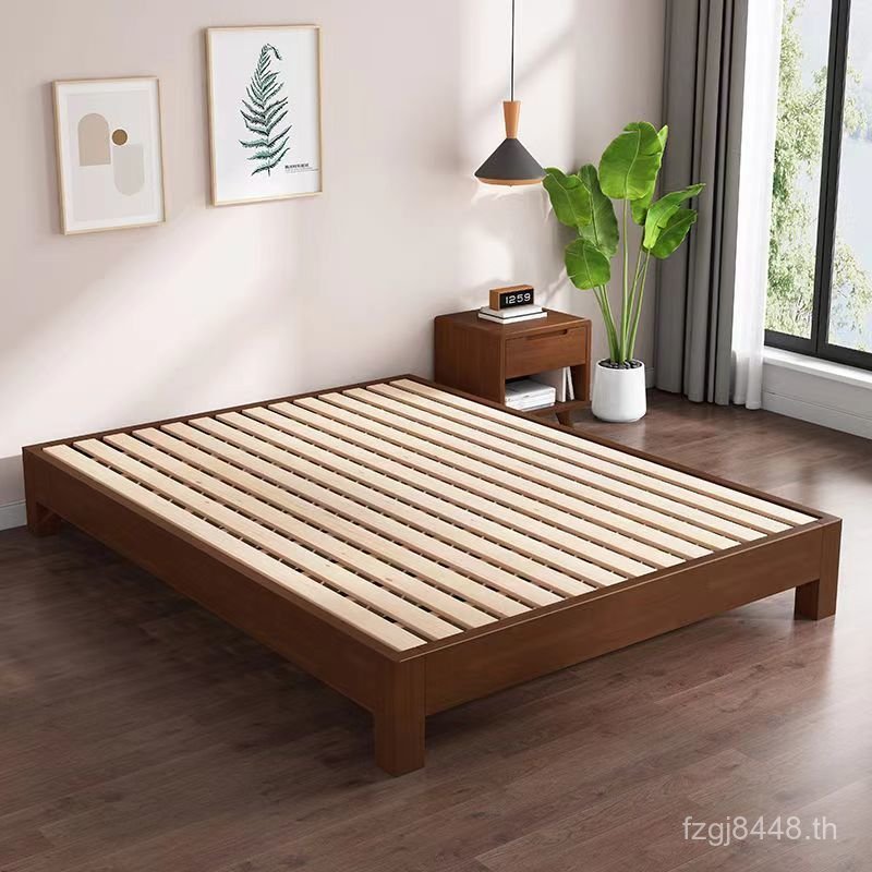 ครัวเรือน Moisture-Proof Skeleton Bed Frame เตียงคู่ Skeletonless Tatami ขนาด 1.2 ข้างเตียง B & B ไม