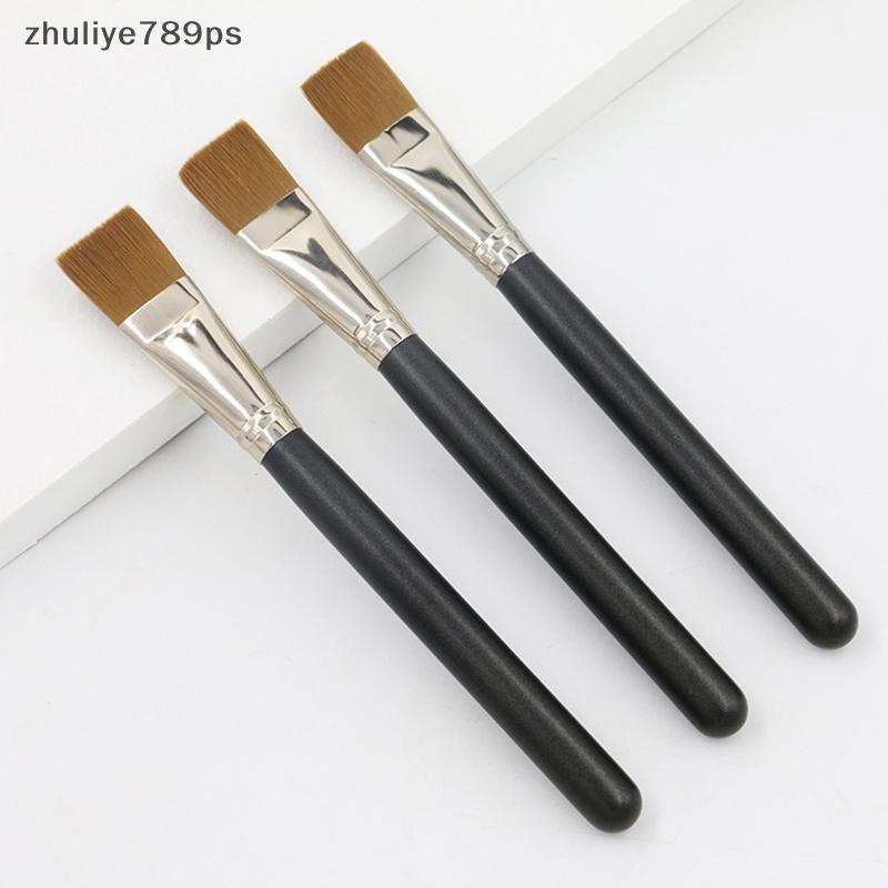 Zhuliye789ps] Flat Square Foundation Brush Soft Hair Concealer Brush BB Cream Blender Face Mask Pain
