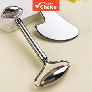 ชุดลูกกลิ้งกัวซาสแตนเลส เครื่องมือเสริมความงามนวดหน้าอเนกประ…