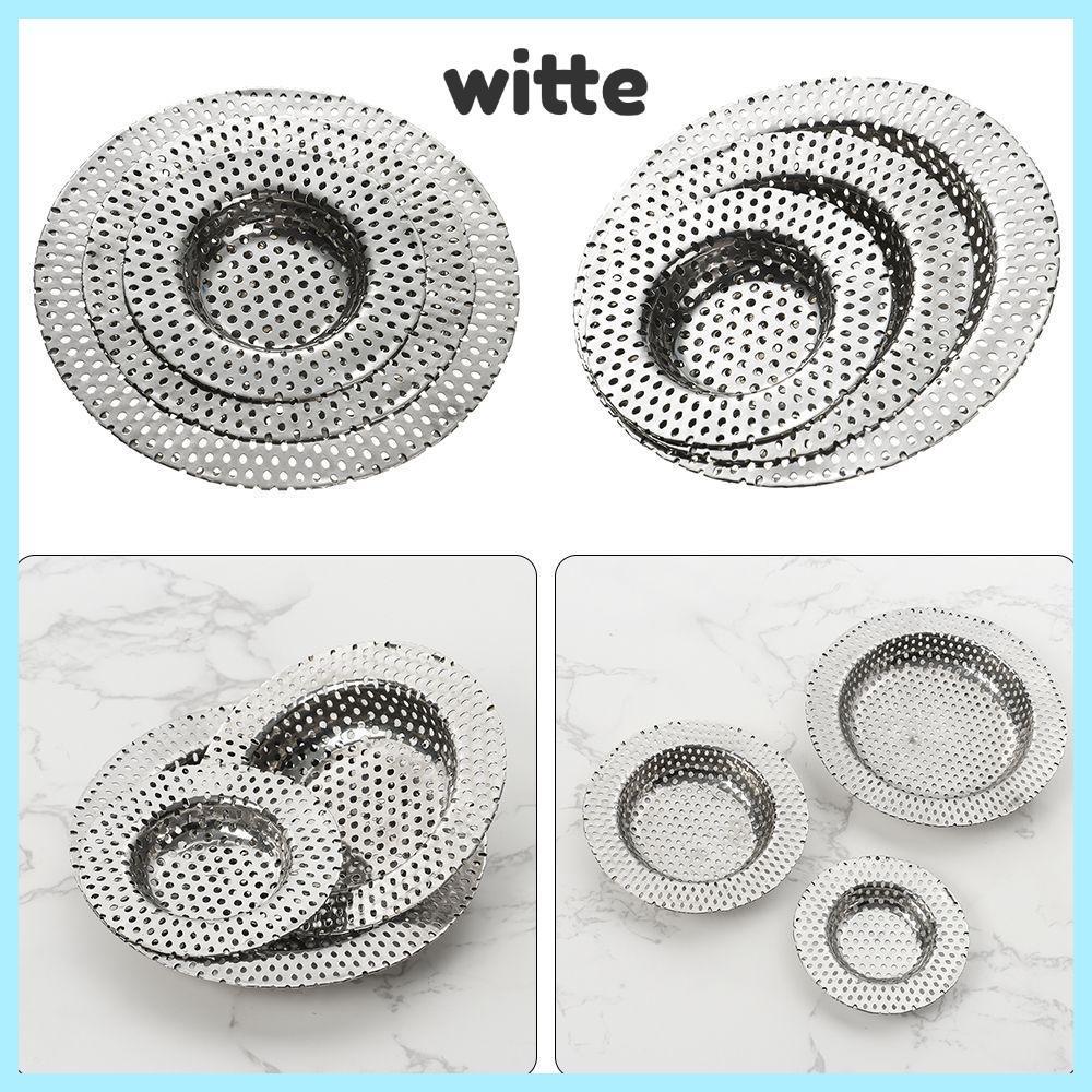 WITTE อ่างล้างจานกรองห้องน้ํา Anti Clog ท่อระบายน้ําฝักบัวสแตนเลสตาข่ายดัก