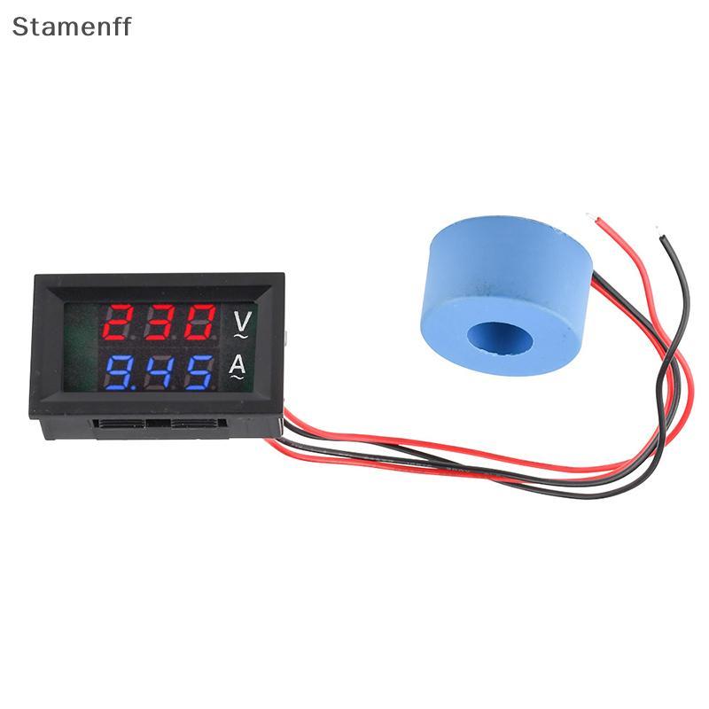 Null AC 50-500V ดิจิตอล LCD โวลต์มิเตอร์แอมป์มิเตอร์ 10A 50A 100A 220V แรงดันไฟฟ้า Current Meter เครื่องทดสอบเครื่องตรวจจับ Current Transformer null