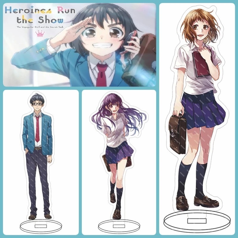 Standee อะนิเมะ Heroines Run the Show mica รุ่นสําหรับโต๊ะเรียนตกแต่ง Kokuhaku Jikko Iinkai HoneyWor