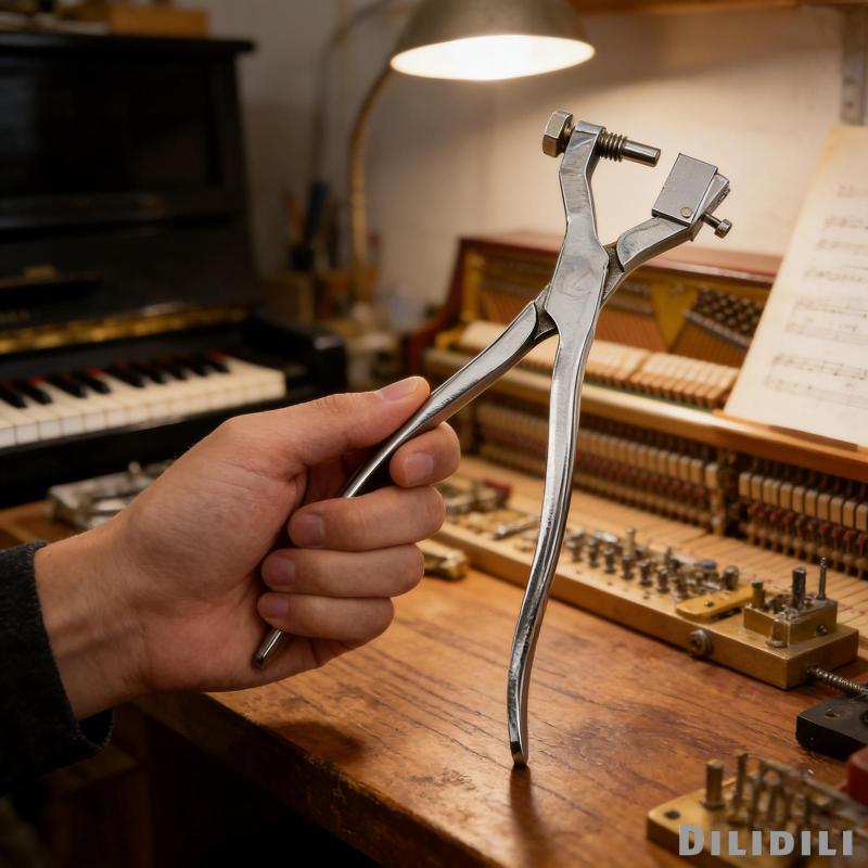 [Dilidili] Grand Piano Hammer Puller Alloy Piano Tuning Tool Hammer Handle Remover สําหรับซ่อมเปียโน