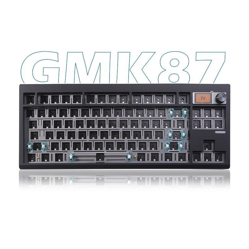 Saya GMK87 Three-Mode Hot-Swap Mechanical Keyboard Kit ปะเก็นโครงสร้าง Mahjong Sound Congee ที่กําหน