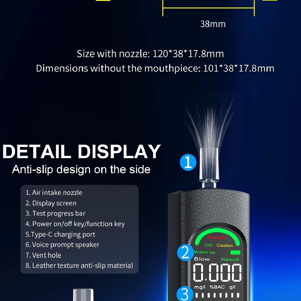 APRTY MR505 เครื่องวิเคราะห์ลมหายใจแบบไม่สัมผัส LCD แบบดิจิตอลสําหรับการขับขี่ใต้ไข้หวัดใหญ่