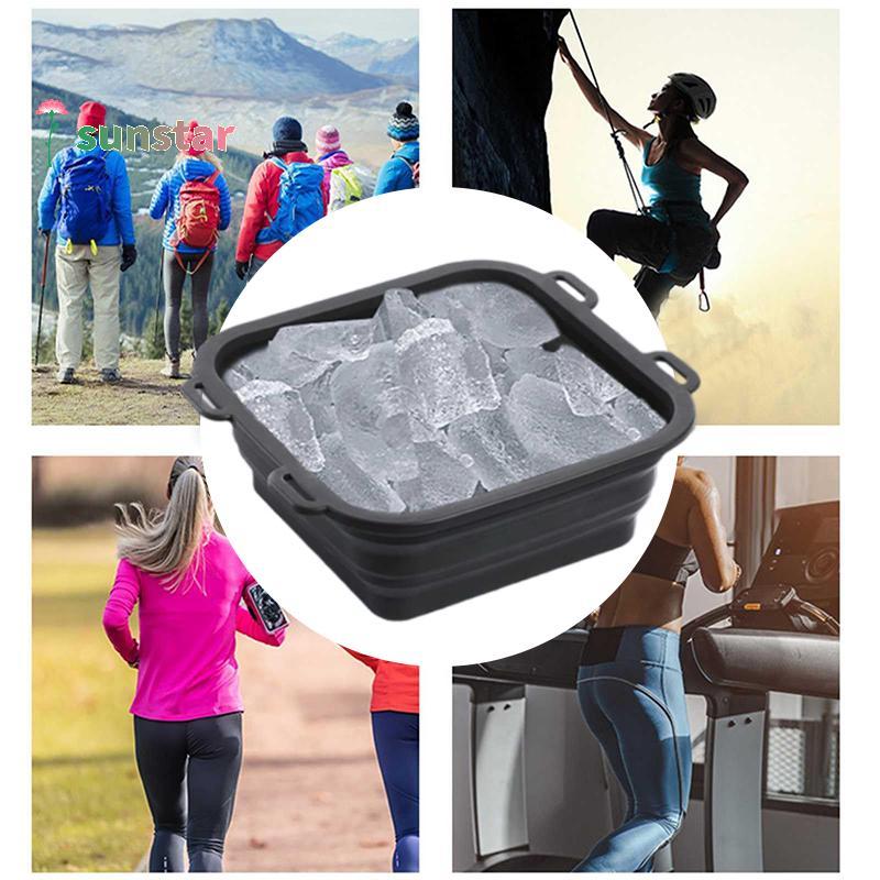 [Sunstar1] Arctic Ice Shower Ice Bath Water Chiller, Rapid Cooling Portable Ice Bath, ซิลิโคนพับได้ 