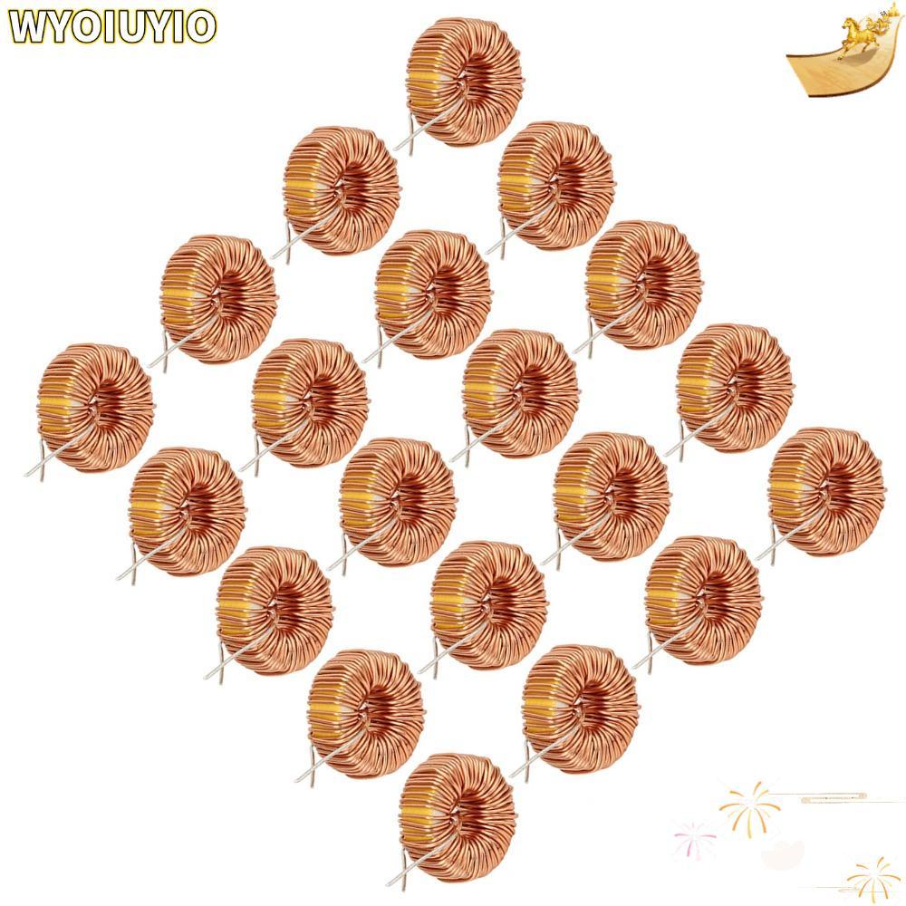 WYOIUYIO 20PCS Toroid Inductor, 5026 330UH ตัวเหนี่ยวนําลวด, ปฏิบัติแนวตั้ง Toroid 3A แม่เหล็กเหนี่ย