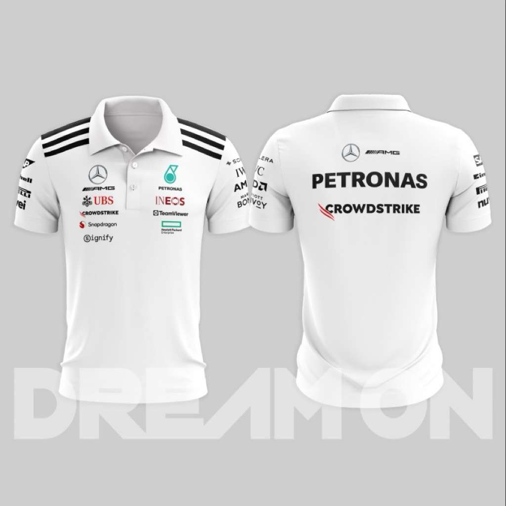 🍮 เสื้อยืดผ้าฝ้าย  เสื้อโปโล mercedes ไซส์ xs -3xl พร้อมส่ง