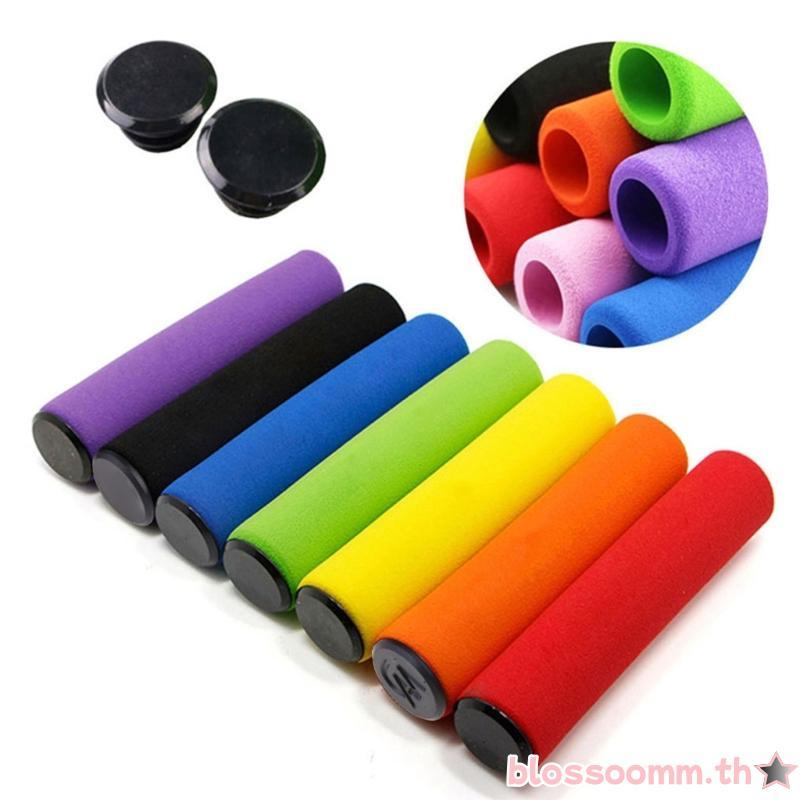 BLOSS 1 คู่ฟองน้ําโฟมนุ่ม bmx mtb จักรยานรอบมือจับมือจับบาร์ Grips