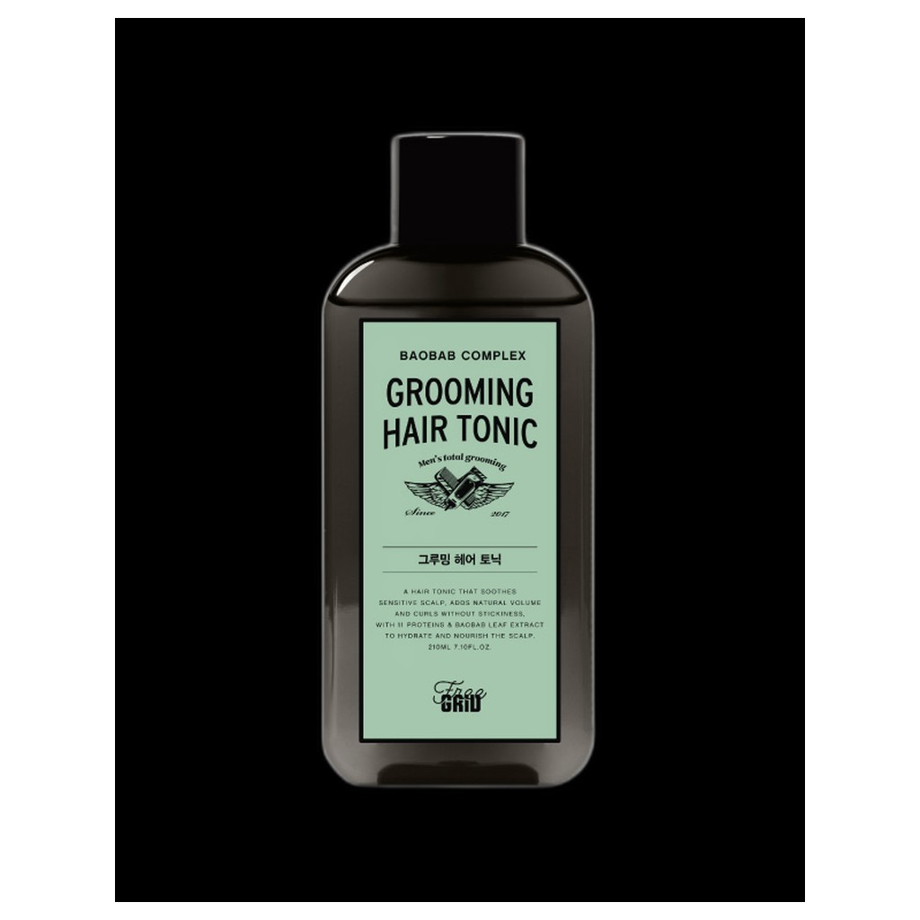 [daiso] Free Grid Grooming Hair Tonic, 210ml, 1pc / Korean Hair Tonic / Adds Volume / ของแท้ 100% by