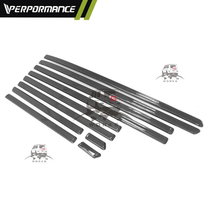 2019-2025Year W463A G500 G350 G63 คาร์บอนไฟเบอร์ด้านข้าง Moulding Trims ภายนอกอะไหล่รถยนต์ G Class W